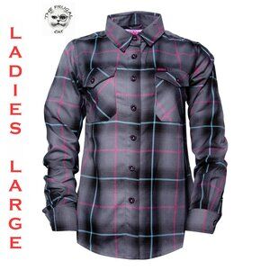 DIXXON FLANNEL x SHREDDY Flannel Shirt -  Collab V7 - Women's Large